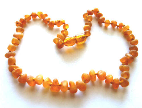 Natural Baltic Amber Necklaces - Baby Necklace - Unpolished Amber Necklaces - Baltic Amber