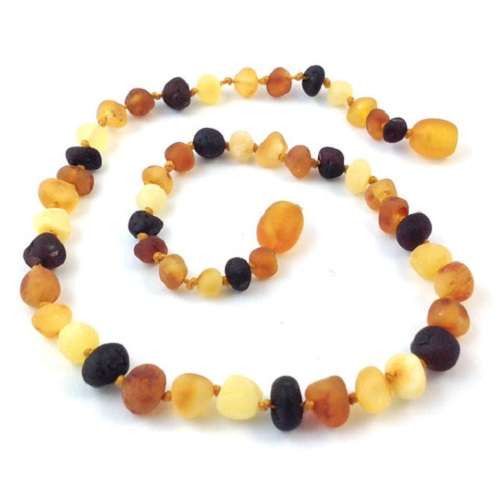 Natural Baltic Amber Necklaces - Baby Necklace - Unpolished Amber Necklaces - Baltic Amber