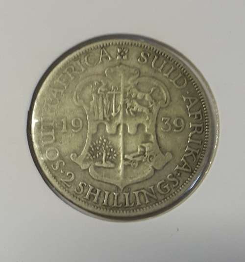 1939 SOUTH AFRICA 2 SHILLINGS SILVER @ LOW START R1 AUCTION