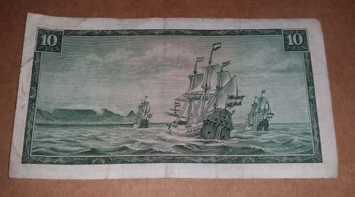 OLD SOUTH AFRICA TEN RAND NOTE T.W DE JONGH @ LOW START R1 AUCTION
