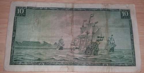 SOUTH AFRICA TEN RAND NOTE TW DE JONGH C130 212062 @ LOW START R1 AUCTION