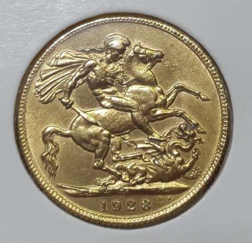 1928 22CT GOLD SOVEREIGN BEAUTIFUL CONDITION !!!