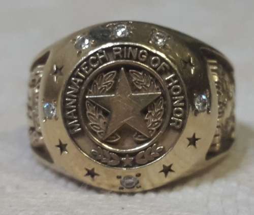 SOLID AND HEAVY 10CT GOLD MENS "ALL STAR" "PRESIDENTIAL" MANNATECH RING OF HONOR 31.3GRAM