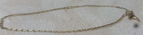 LADIES 9CT GOLD ANKLE BRACELET WITH DOLPHYN