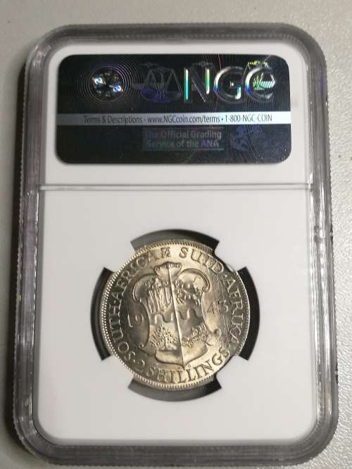1943 SAFRICA 2S MS 63 NGC