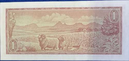 South African Reserve Bank ONE RAND note, T.W de Jongh