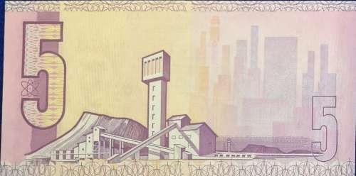 South African Reserve Bank FIVE RAND note, CL Stals