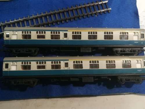 Tri-Ang train carriages, one bid takes both