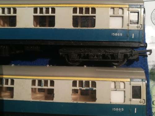 Tri-Ang train carriages, one bid takes both