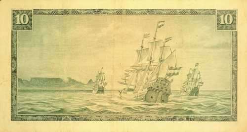 South African TEN RAND note, TW de Jongh
