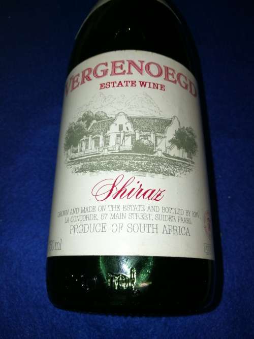 VERGENOEGD Estate Wine, 1986 Shiraz