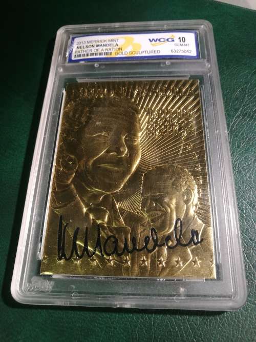 2013 Merrick Mint Nelson Mandela, Gold sculptured