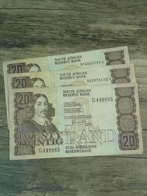 South African TWENTY RAND note, Gerhard de Kock, one bid takes all