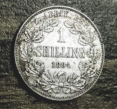 1894 ZAR 1 SHILLING EF= R 8000