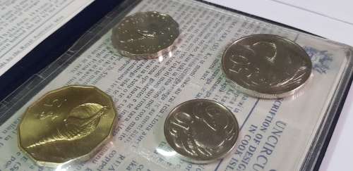 COOK ISLANDS COIN SET ,UNCIRCULATED 1987