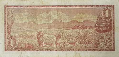 SOUTH AFRICAN ONE RAND BANKNOTE,T.W DE JONGH,536006