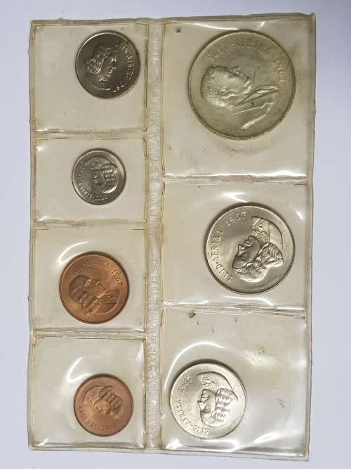SOUTH AFRICAN UNCIRCULATED COINSET,1967