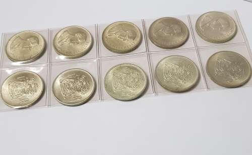 10 IN PERFECT CONDITION ONE RANDS,1969 UNCIRCULATED