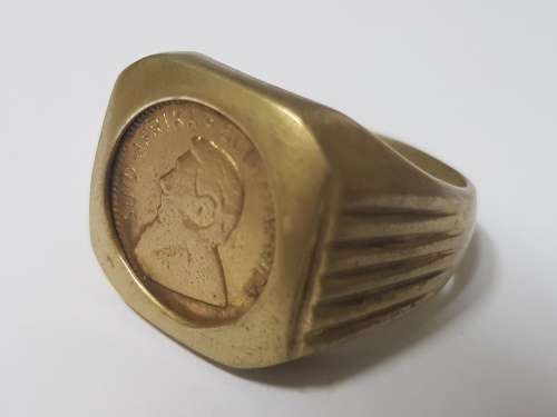 MENS COPPER COIN RING
