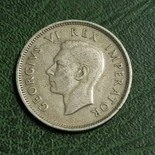 SOUTH AFRICAN ONE SHILLING COIN,1943