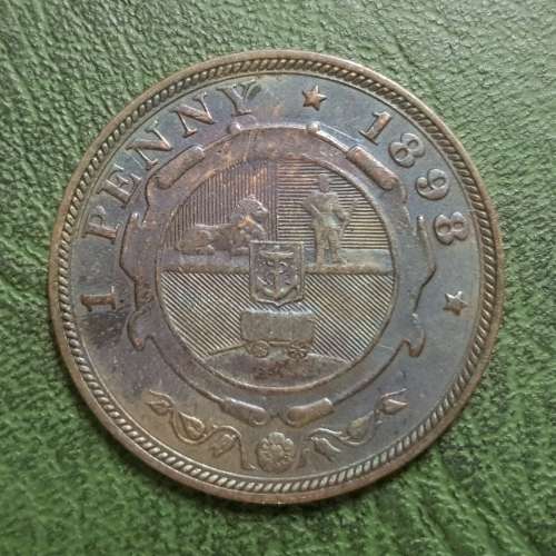 ZAR SOUTH AFRICAN ONE PENNY 1898