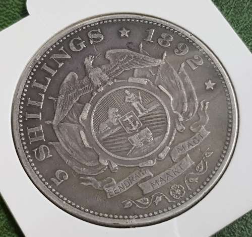 Z.A.R 5 SHILLINGS1892 J3