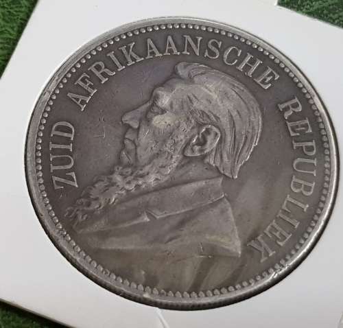 Z.A.R 5 SHILLINGS1892 J3