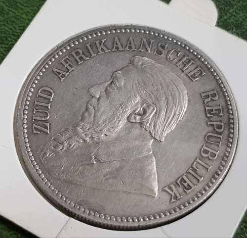 Z.A.R 5 SHILLINGS 1892 J5