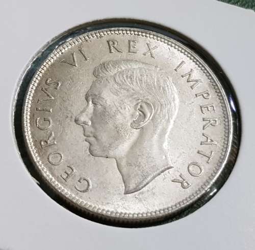 SOUTH AFRICAN 2 1/2 SHILLING 1945,UNC