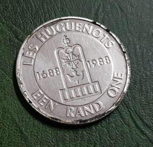 SOUTH AFRICAN ONE RAND COIN,1988