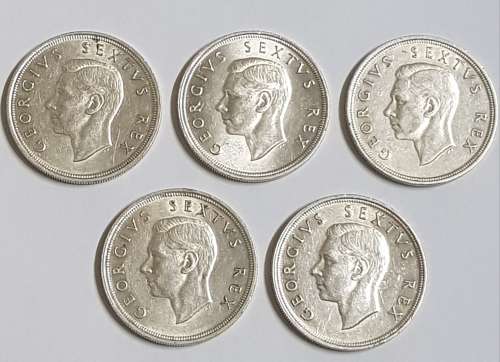 5 SOUTH AFRICAN 5 SHILLINGS 1948