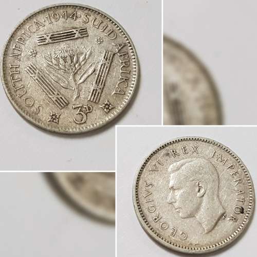 1944 THREEPENCE COIN