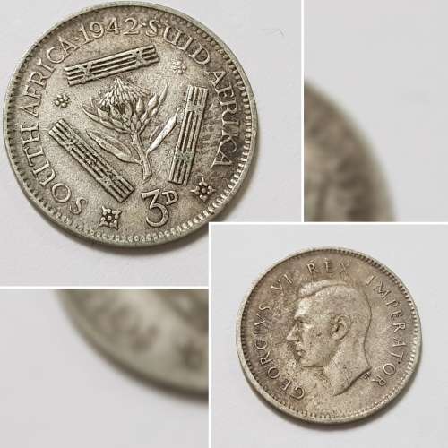 1942 THREEPENCE COIN