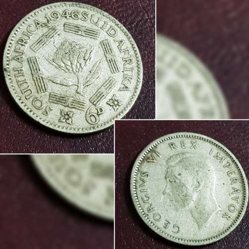 1946 SIXPENCE