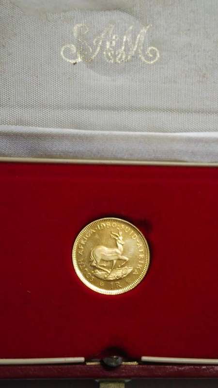 1980 GOLD ONE RAND PROOF