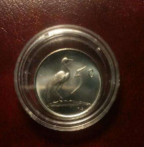 PROOF 5CENT 1965 SOUTH AFRICA