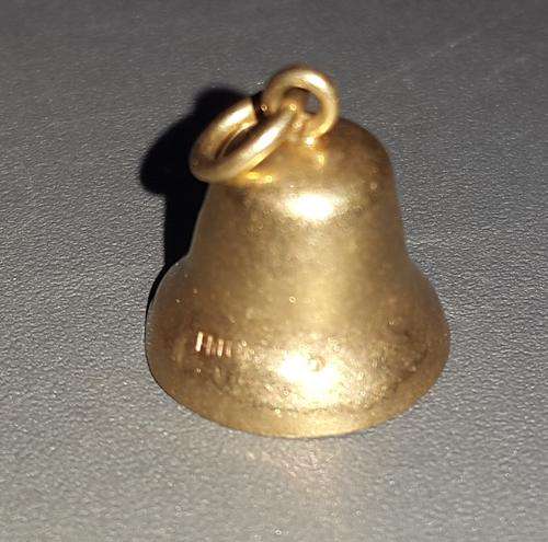 9CT GOLD BELL CHARM REALLY MAKES SOUND