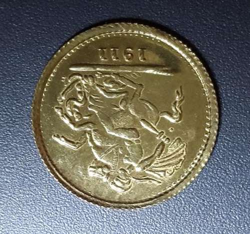 1911 King George V GEORGIVS V D. G. BRITT:OMN: REX F. D. IND: IMP: Coin-22ct @ LOW START R1