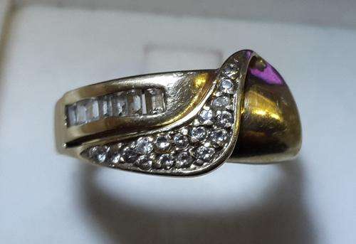 REMARKABLE 9CT GOLD LADIES RING FULL OF STONES @ LOW START R1 AUCTION
