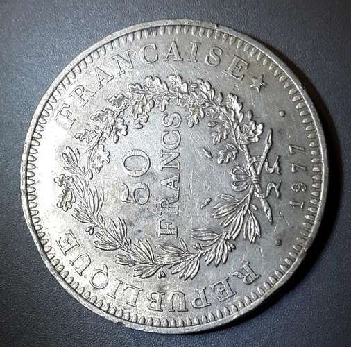 1977 50 FRANCS - SILVER COIN  - @ LOW START R1 AUCTION