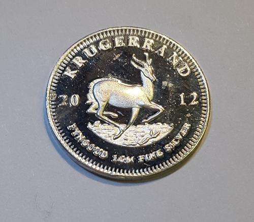 KRUGER RAND 10TH OZ PURE SILVER - 2012 -