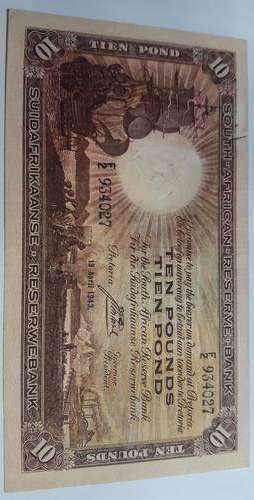 SUID AFRIKA RESERWEBANK TIEN POND NOOT 19 APRIL 1943 F2 934027