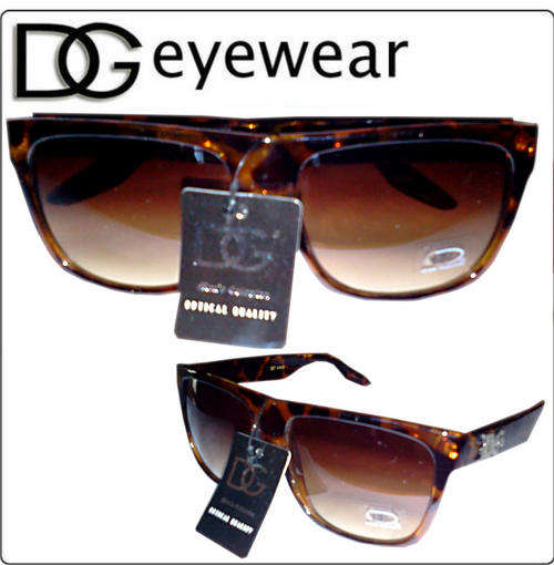 Brown Leopard Print DG Sunglasses