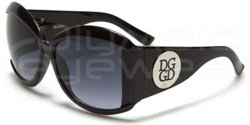 Oversized Womens DG Sunglasses Black Brand New