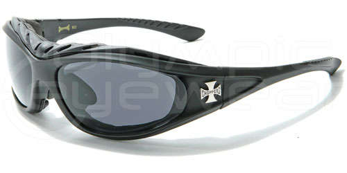 Black Mens Chopper Motorcycle Sunglass Goggles