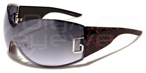 Oversized Womens DG Sunglasses Black and Red Brand New
