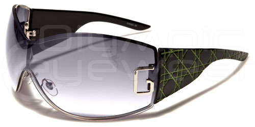 Oversized Womens DG Sunglasses Black and Green Brand New