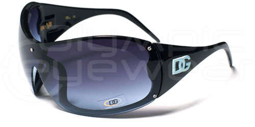 Oversized Womens DG Sunglasses Black & Blue -  Brand New