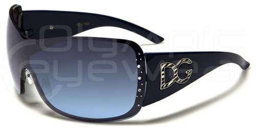 Blue DG Womens Rhinestone Fashion Designer Sunglasses
