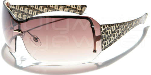 Oversized Womens DG Sunglasses Brown -  Brand New